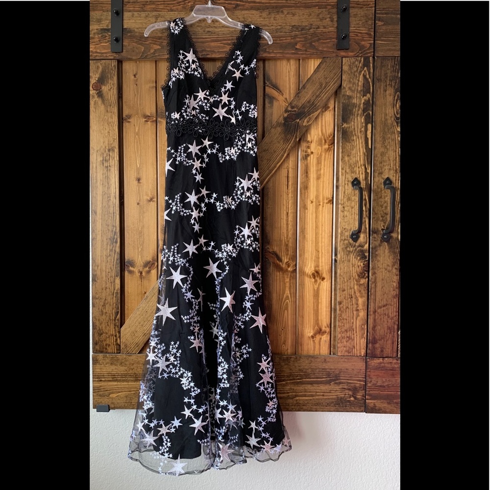 Foxiedox Astra embroidered evening dress